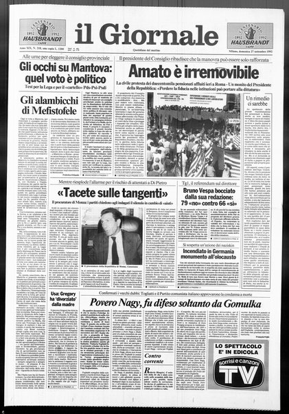 Il giornale : quotidiano del mattino